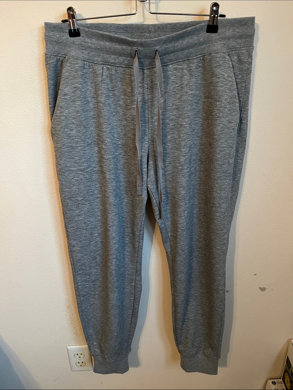 Athletic Works Heather Gray Women's Jogger Pants with Drawstring